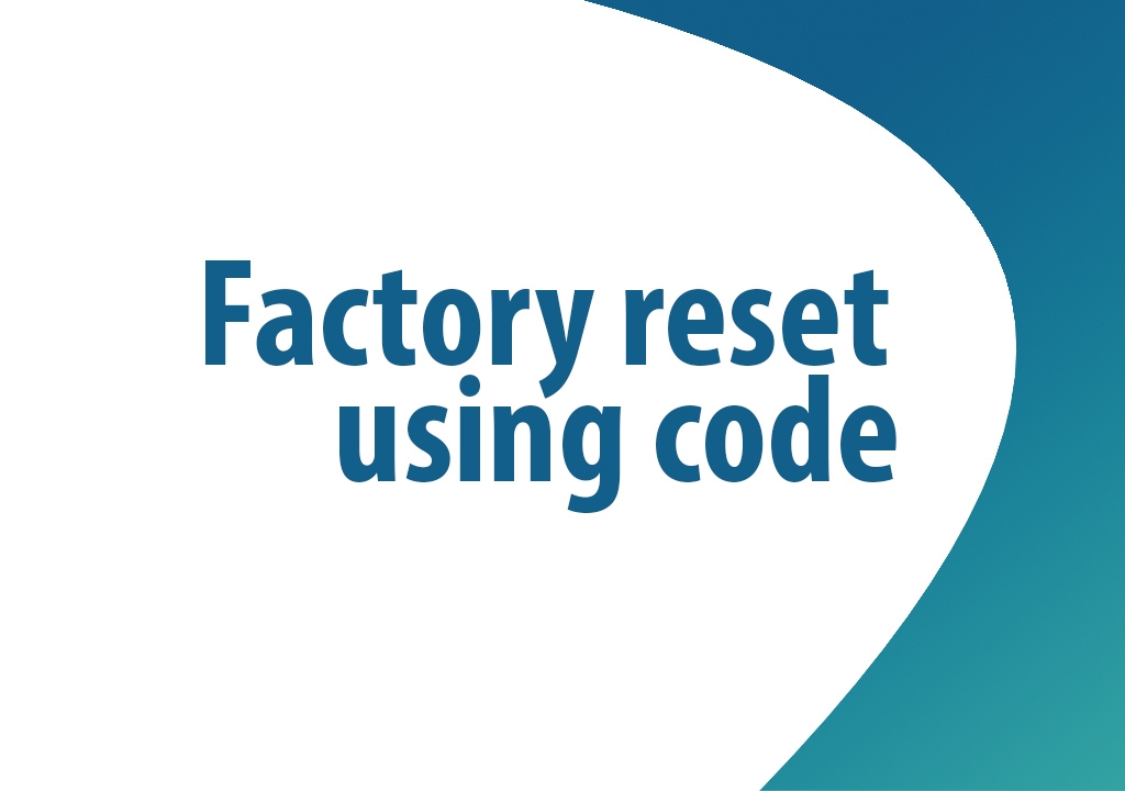 How to Factory Reset through code on LG Banter, Wine 2, Fluid 2, Swift and similar series?